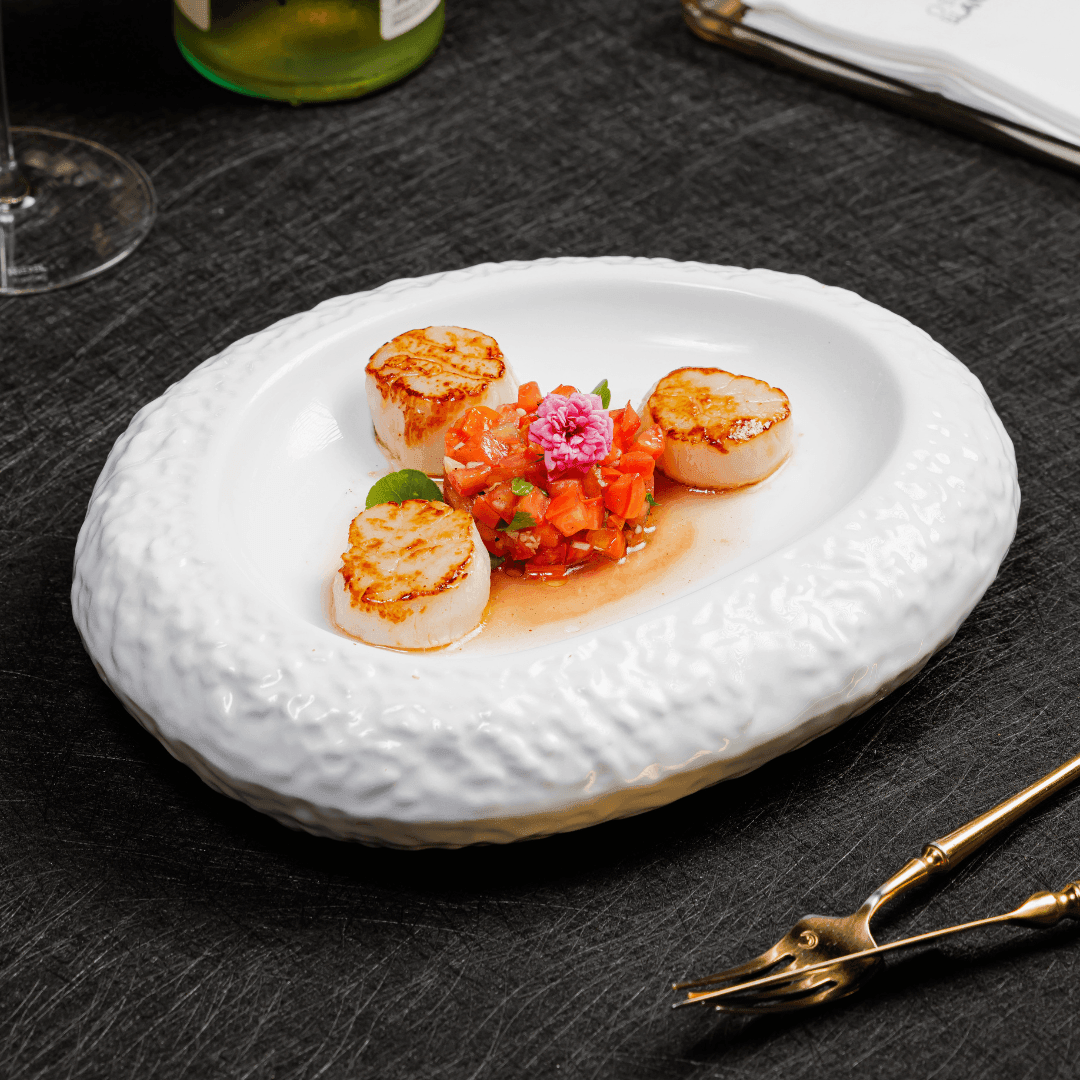 HOKKAIDO SCALLOP WITH SPICY TOMATO SALSA 🌶